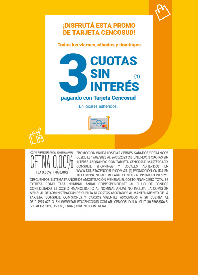 TARJETA CENCOSUD PROMOS